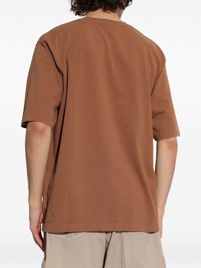 Dsquared2 T-shirt Marrone Uomo Logo Ricamato 3