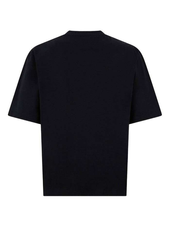 Dsquared2 T-shirt Nero Uomo Ricamo Logo 2