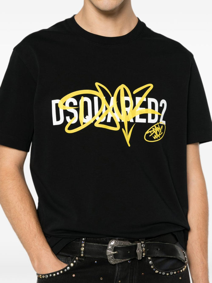 Dsquared2 T Shirt Nero Uomo 2