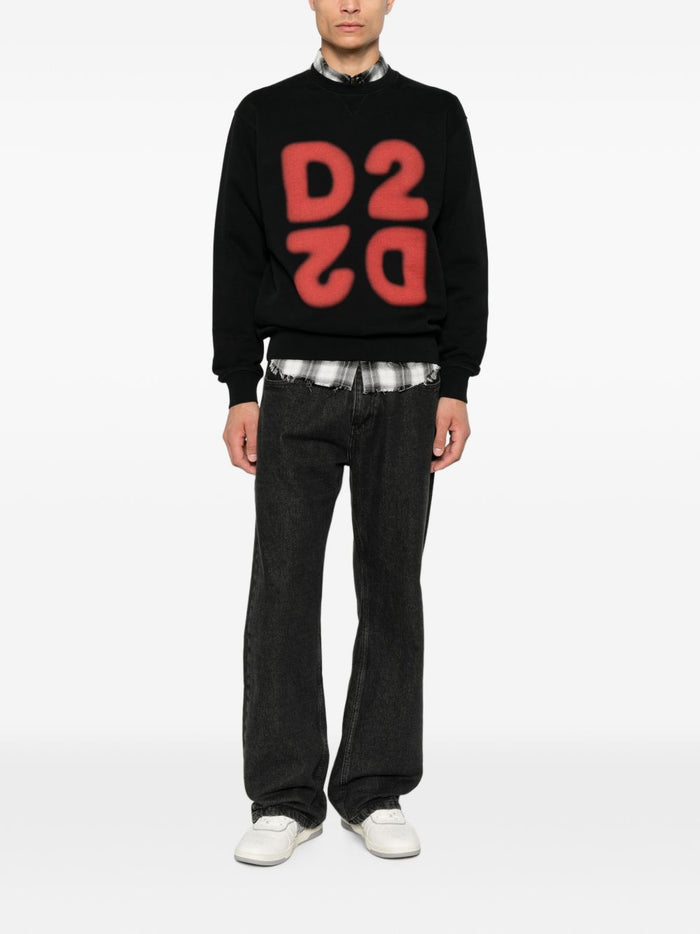 Dsquared2 Felpa Nero Uomo 3
