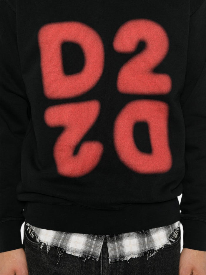 Dsquared2 Felpa Nero Uomo 5