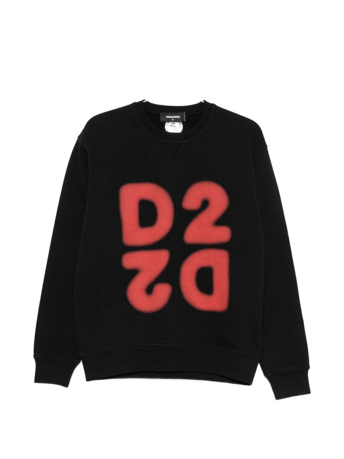 Dsquared2 Felpa Nero Uomo 1
