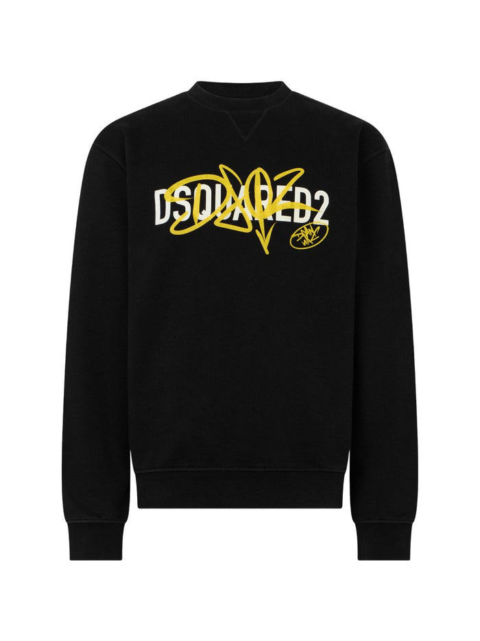 Dsquared2 Felpa Nero Uomo 1