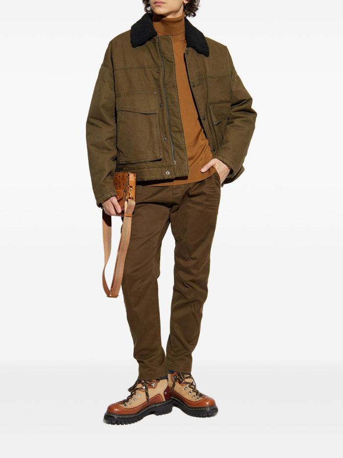 Dsquared2 Maglia Marrone Uomo Dolcevita con Logo 2