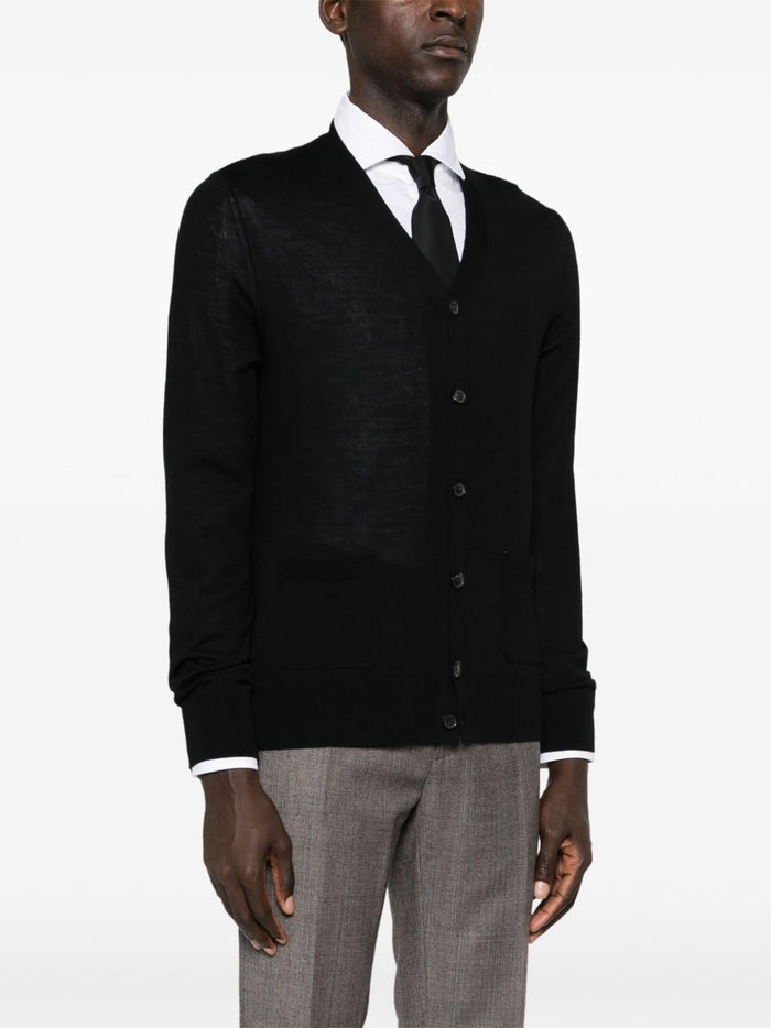 Dsquared2 Cardigan Nero Uomo con Bottoni 1
