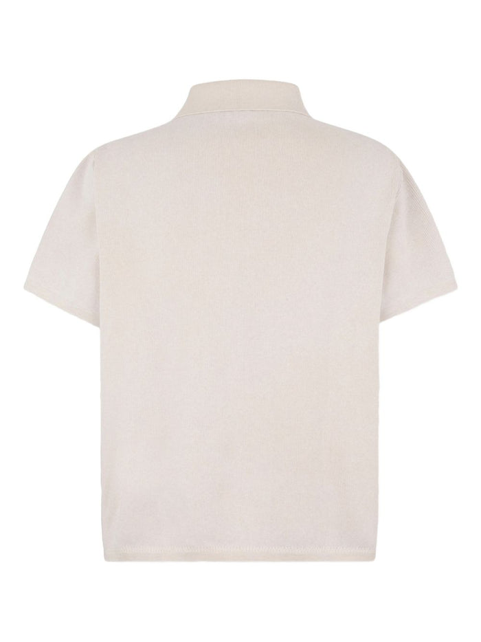 Dsquared2 Polo Monogramma Uomo Bianco-Celeste 2