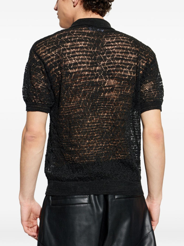 Dsquared2 Camicia Nero Uomo Traforata 3