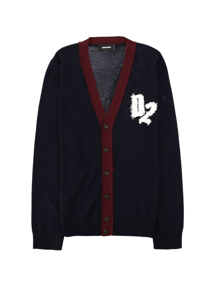 Dsquared2 Cardigan Blu Uomo 1