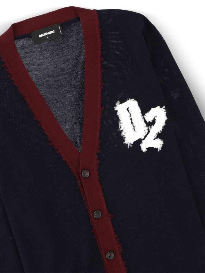 Dsquared2 Cardigan Blu Uomo 2