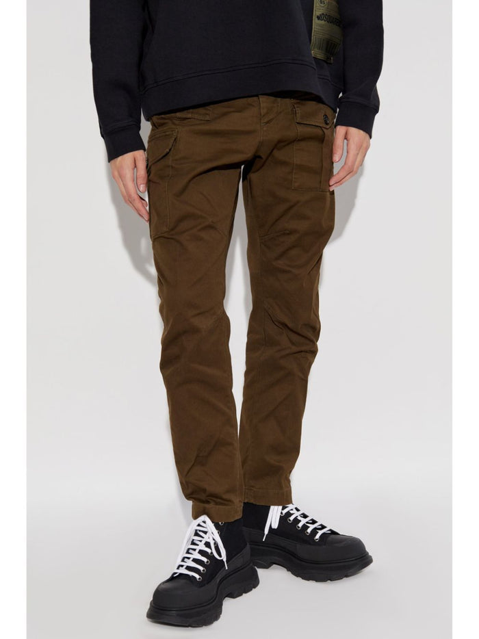 Dsquared2 Pantaloni Verde Uomo Sexy Cargo 1