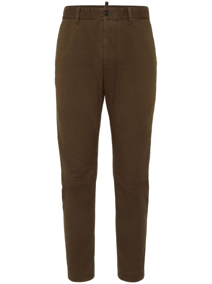 Dsquared2 Pantaloni Marrone Uomo Chino 1