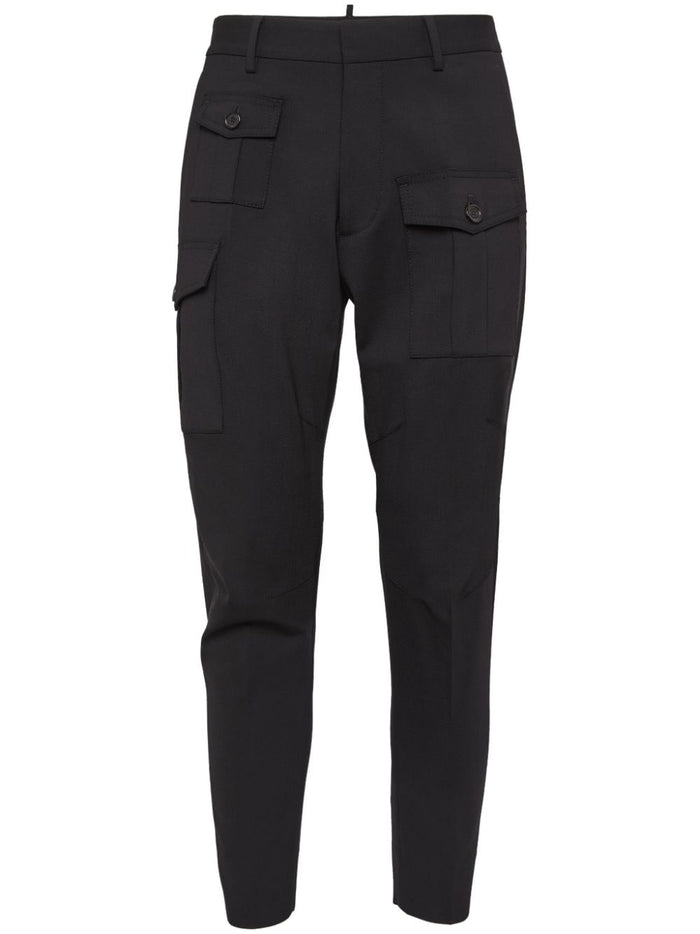 Dsquared2 Pantaloni Cargo Uomo Nero 1
