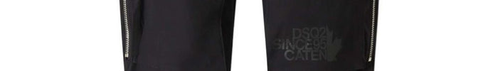 Dsquared2 Pantaloni Nero Uomo Stampa Logo - Dipierro