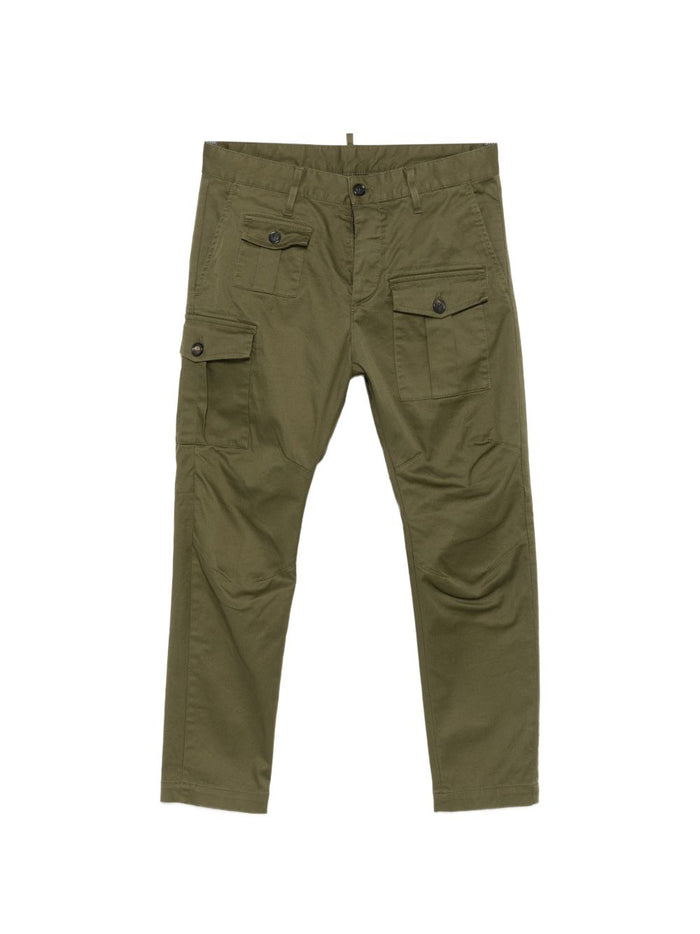 Dsquared2 Pantalone Verde Uomo Cargo 5