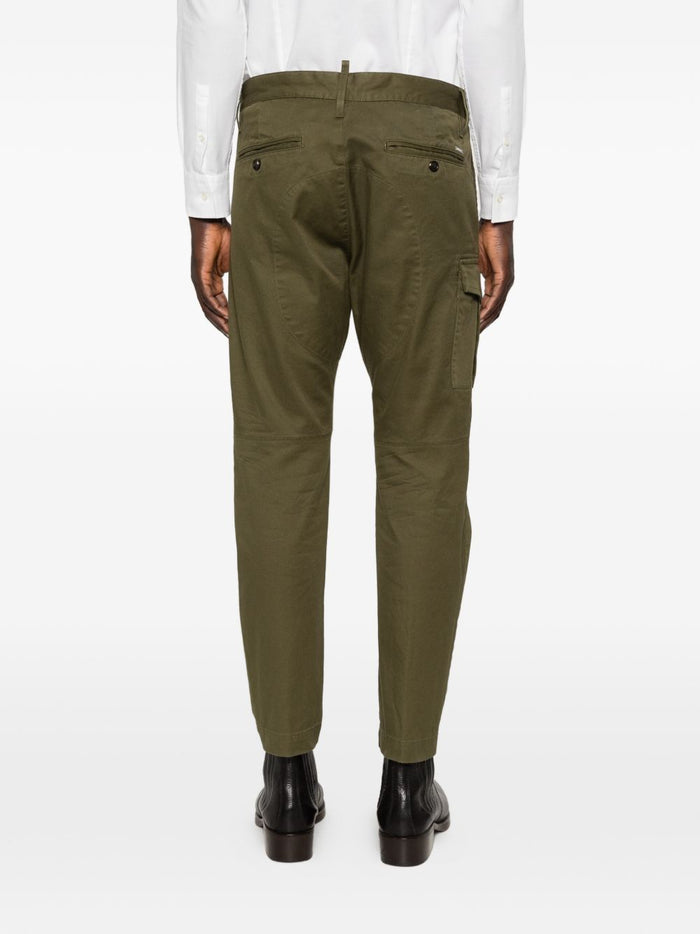 Dsquared2 Pantalone Verde Uomo Cargo 3