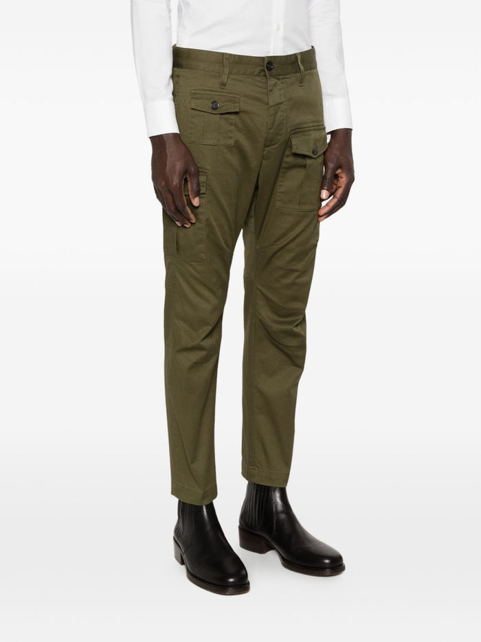 Dsquared2 Pantalone Verde Uomo Cargo 1