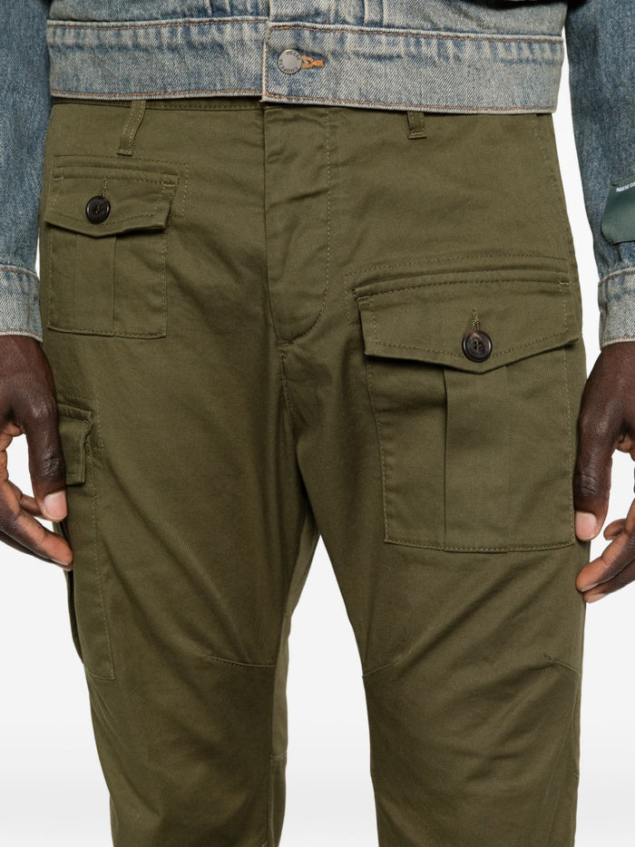 Dsquared2 Pantalone Verde Uomo Cargo 4