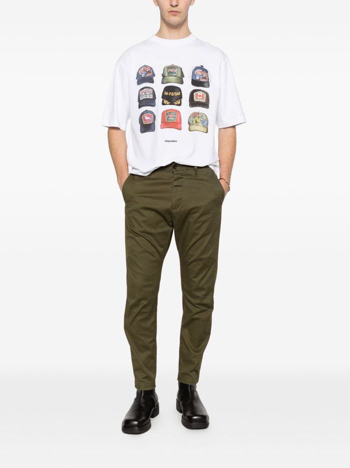 Dsquared2 Pantalone Verde Uomo Chino 2