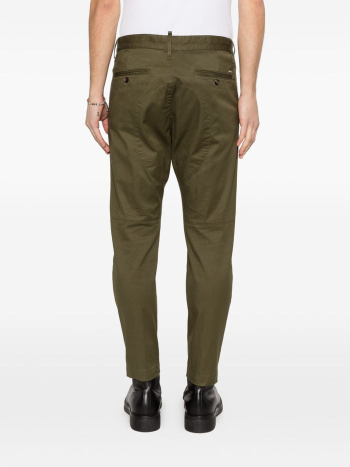 Dsquared2 Pantalone Verde Uomo Chino 3