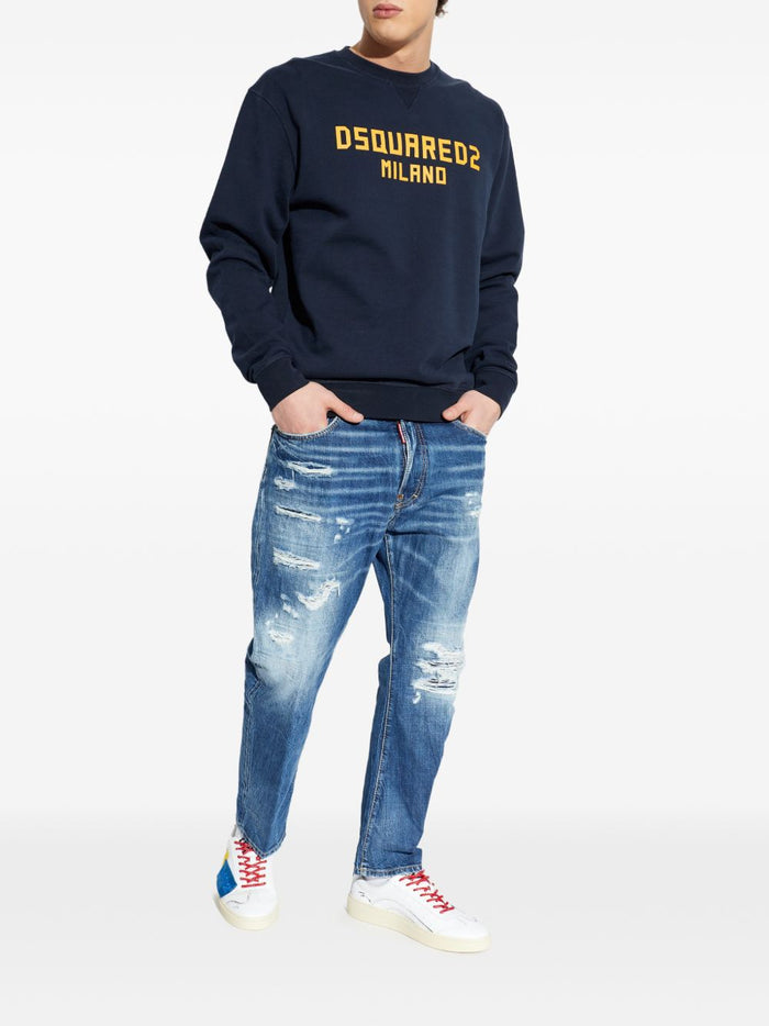 Dsquared2 Jeans Blu Uomo Bro Distressed 2
