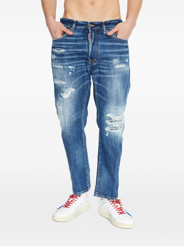Dsquared2 Jeans Blu Uomo Bro Distressed 1