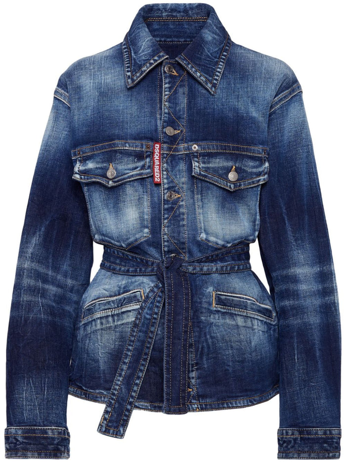 Dsquared2 Blue Shirt Woman 1