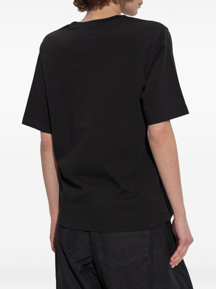 Dsquared2 Damen T-Shirt mit Logo-Print in Schwarz 3