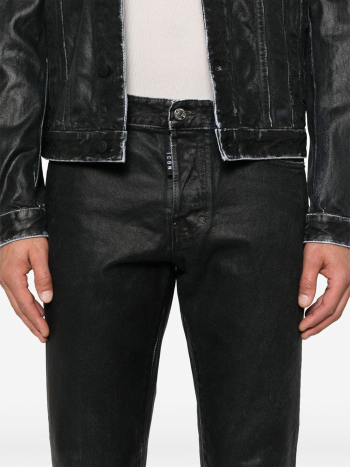 Dsquared2 Jeans Nero Uomo Etichetta Icon 4