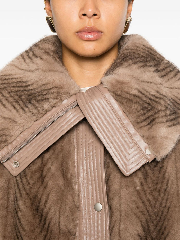 Sword 6644 Giubbino Marrone Donna Ecopelliccia 4