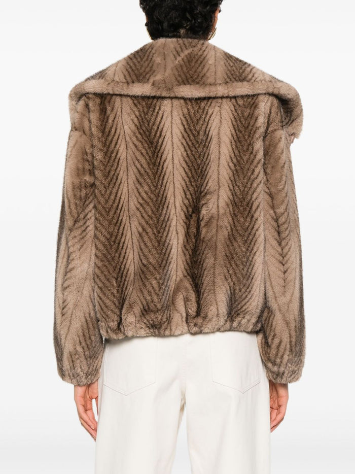 Sword 6644 Giubbino Marrone Donna Ecopelliccia 2