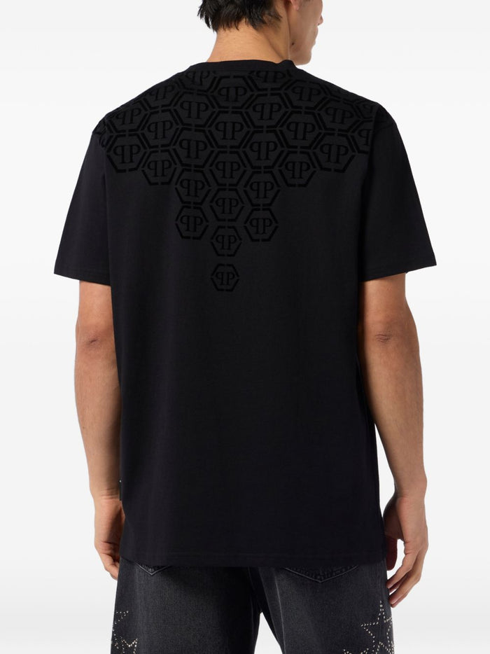 Philipp Plein T-shirt Nero Uomo Monogramma 2