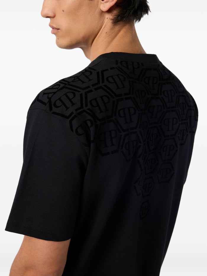 Philipp Plein T-shirt Nero Uomo Monogramma 3