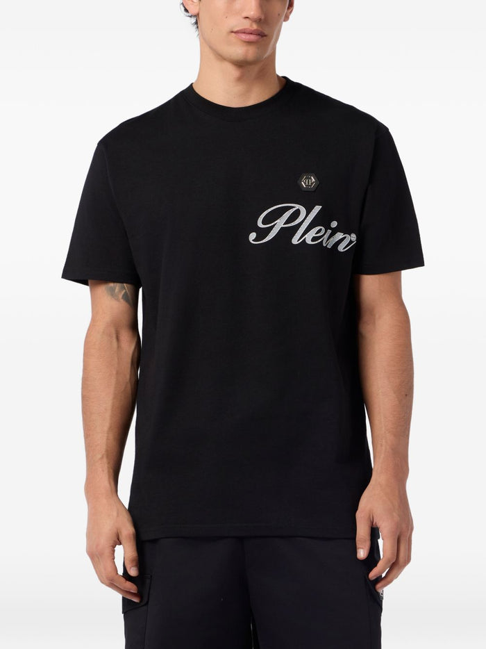 Philipp Plein T-shirt Nero Uomo Logo 1