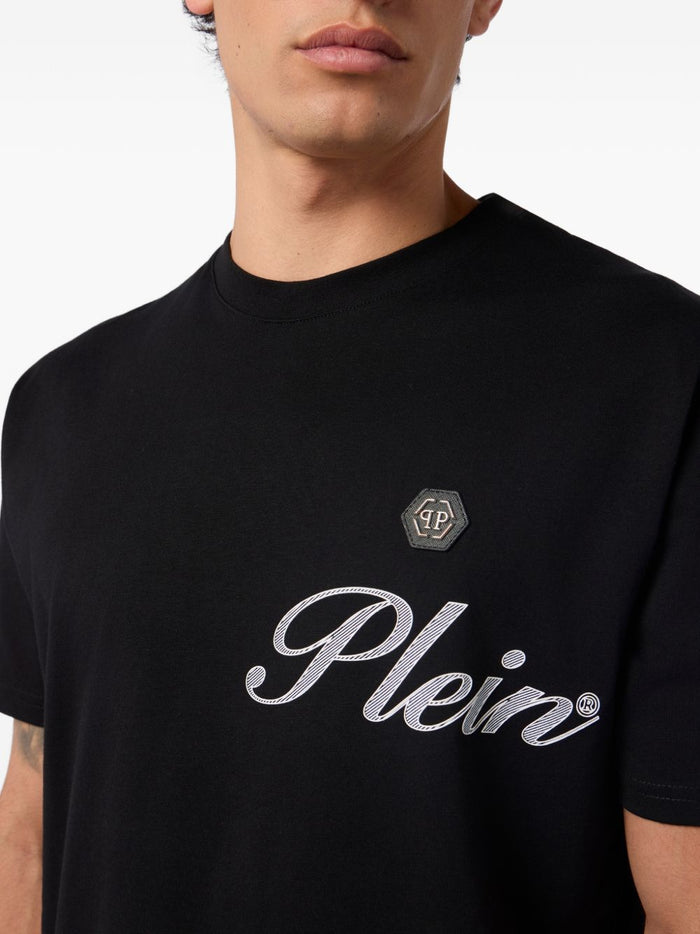 Philipp Plein T-shirt Nero Uomo Logo 3