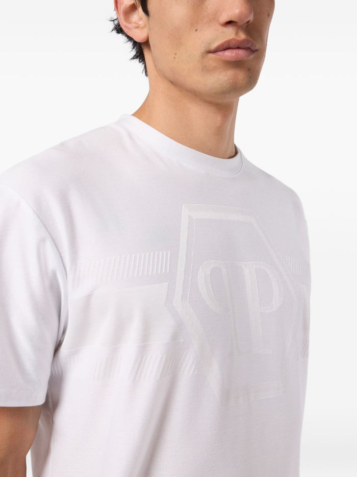 Philipp Plein T-shirt Bianco Uomo Hexagon 3