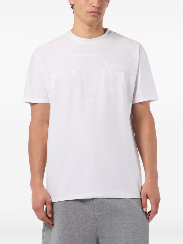 Philipp Plein T-shirt Bianco Uomo Hexagon 1