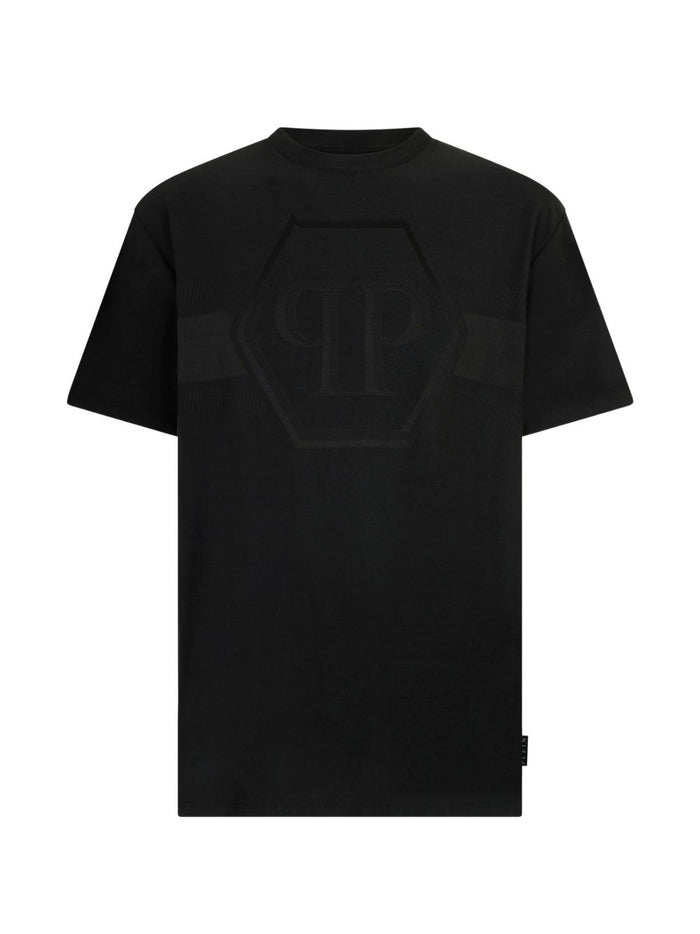 Philipp Plein T-shirt Nero Uomo Hexagon 4