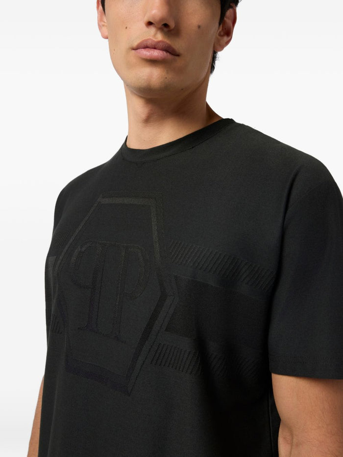 Philipp Plein T-shirt Nero Uomo Hexagon 3