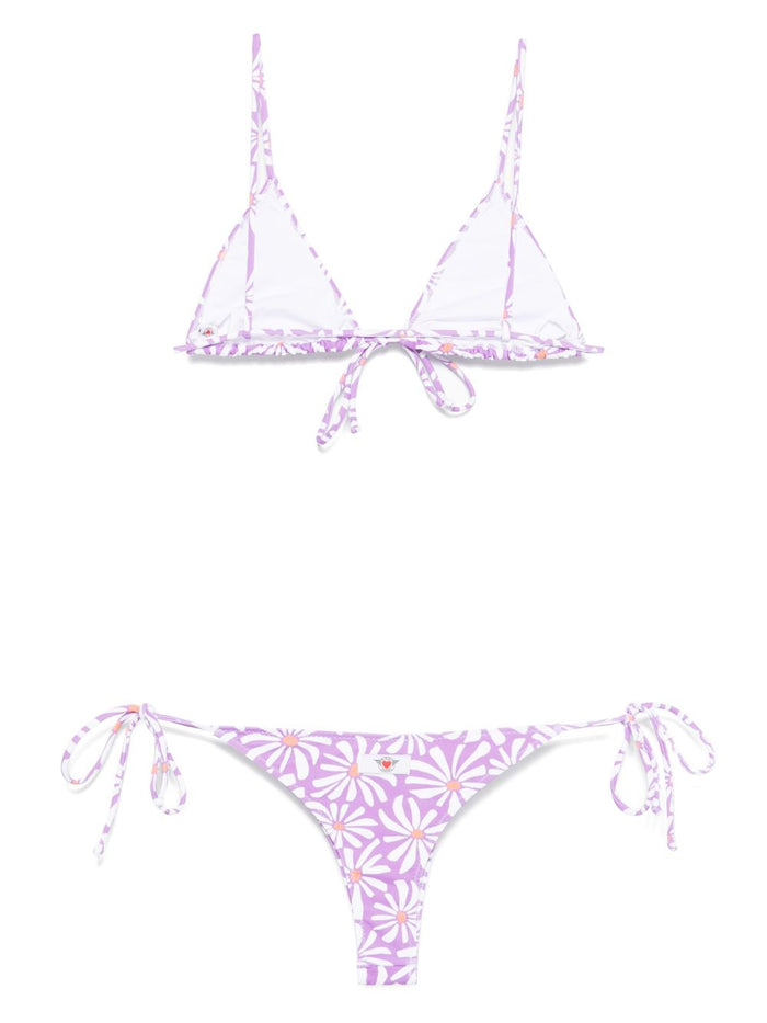 Bikini Lovers Santa Woman Purple Bikini 2