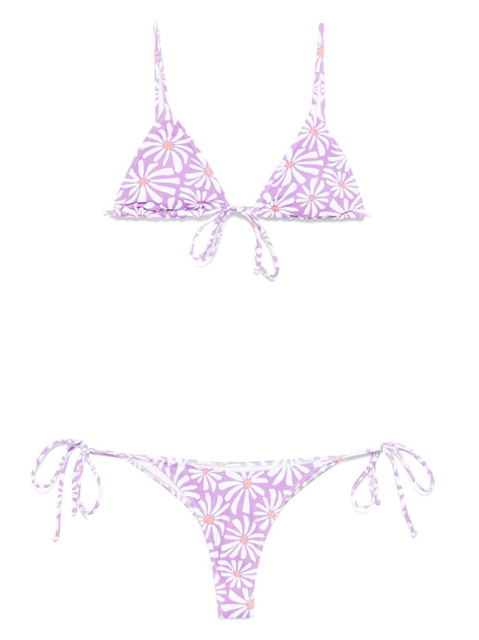 Bikini Lovers Santa Woman Purple Bikini 1