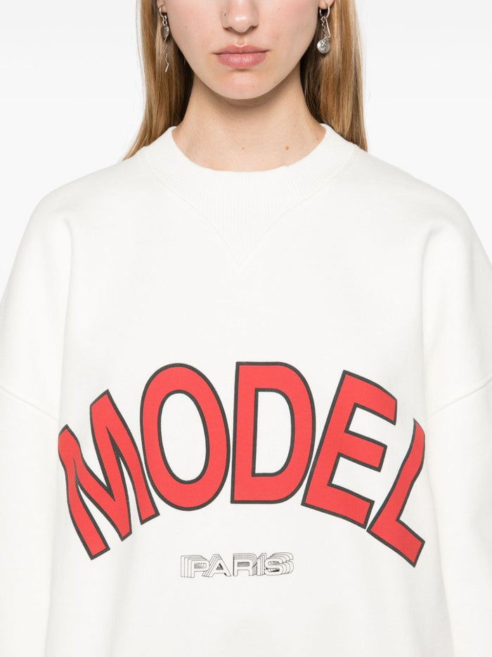 Philippe Model Women's White Sweatshirt 3