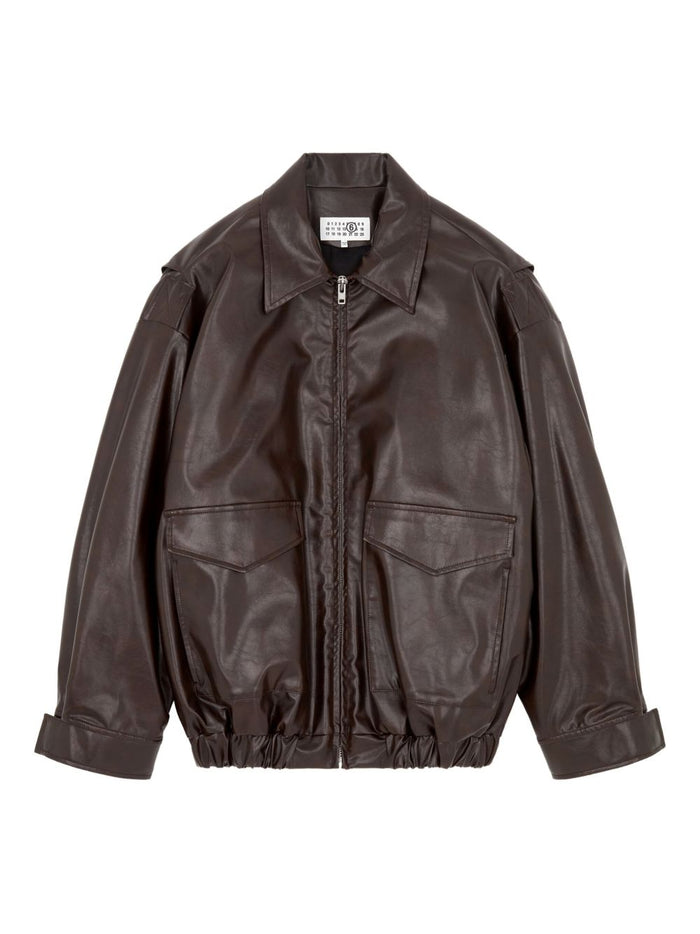 Mm6 Maison Margiela Men's Brown Bomber Jacket 5