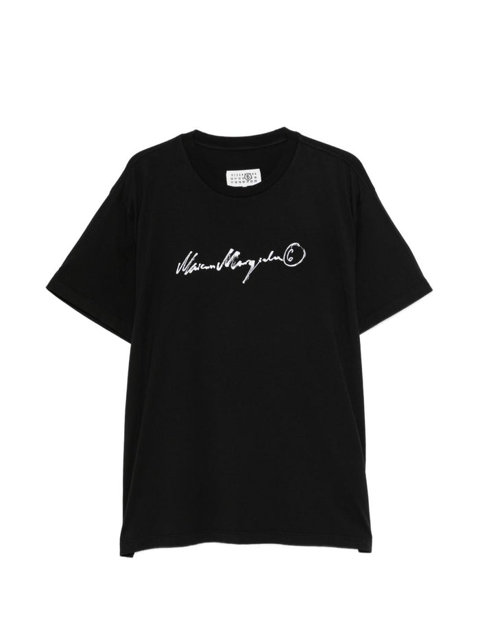 Mm6 Maison Margiela T-shirt Nero Uomo 1