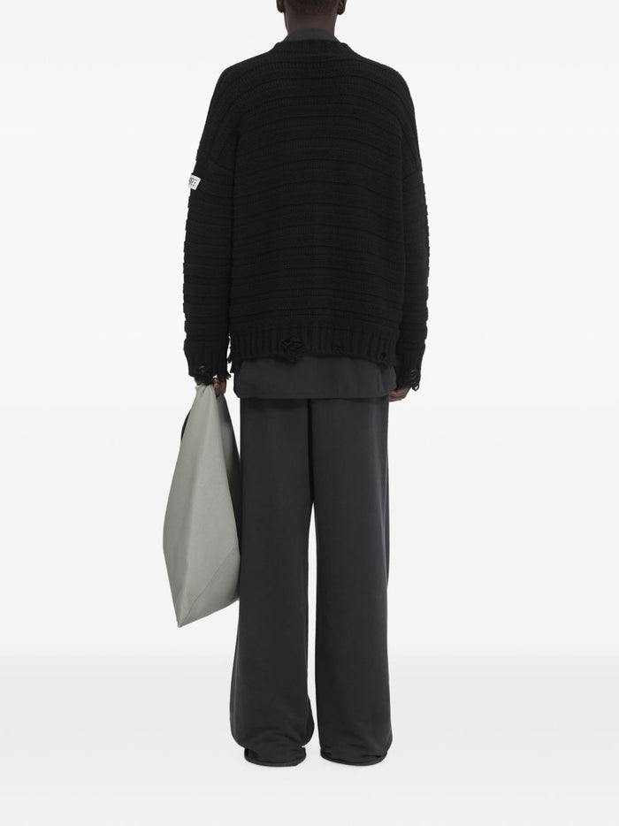 Mm6 Maison Margiela Cardigan Nero Uomo 7