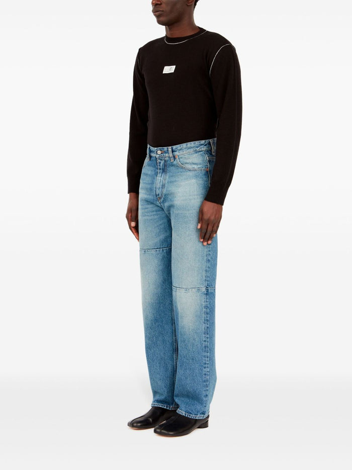 Mm6 Uomo Jeans Blu Stonewashed 3