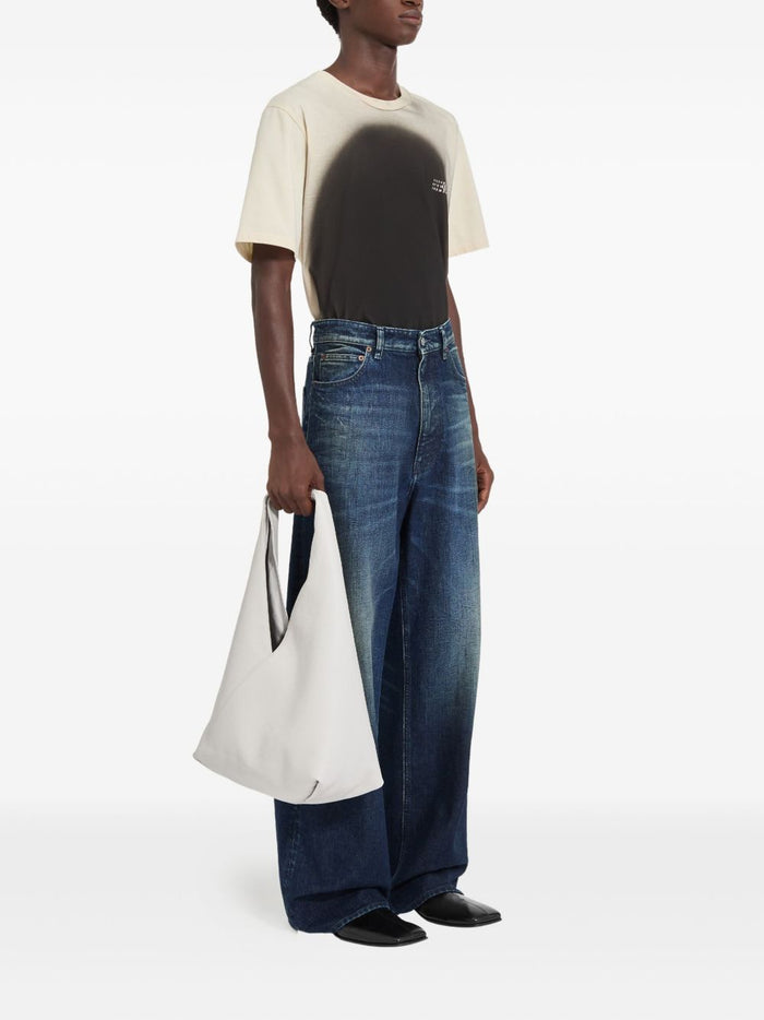 Mm6 Maison Margiela Jeans Gamba Ampia Uomo Blu 3