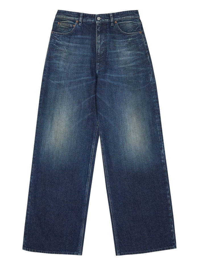 Mm6 Maison Margiela Jeans Gamba Ampia Uomo Blu 5