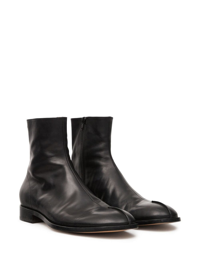 Mm6 Maison Margiela Stivaletti Nero Uomo con Cerniera 5