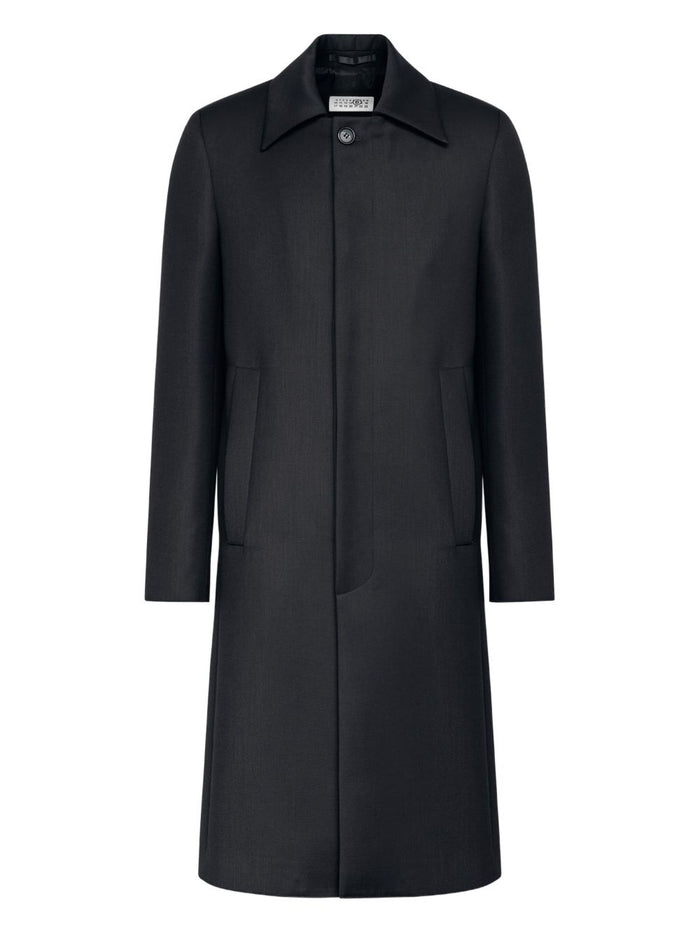 Mm6 Maison Margiela Men's Black Tailored Coat 7
