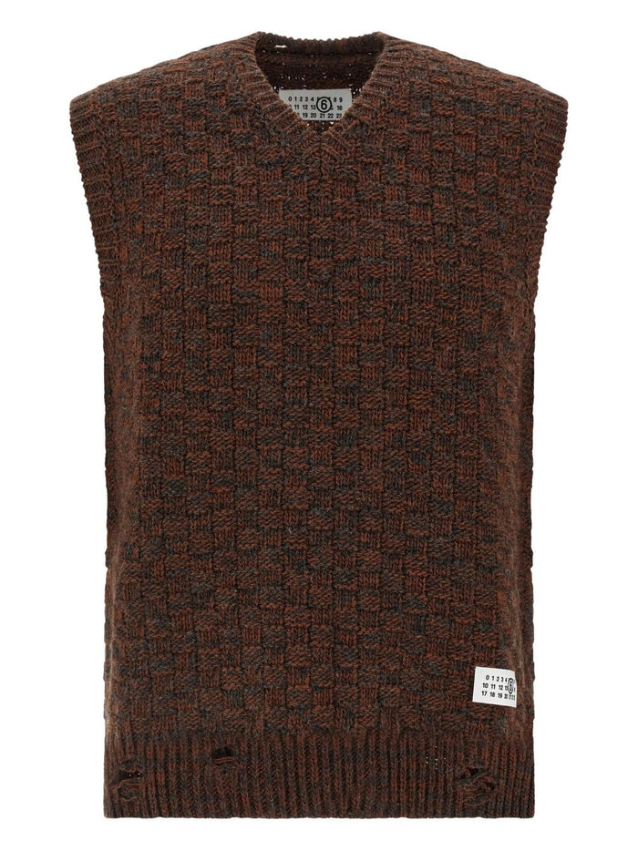 Mm6 Maison Margiela Gilet Multicolore Uomo 1